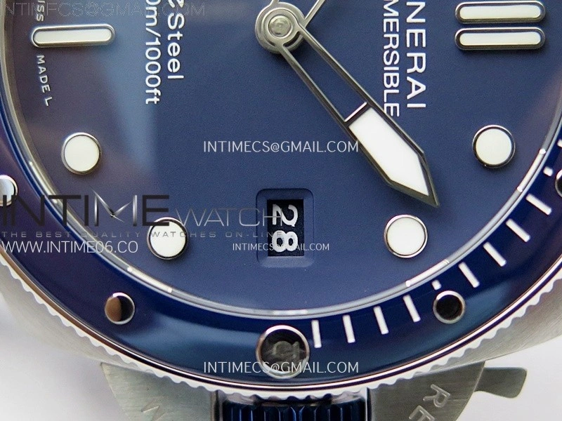 PAM1289 Y TTF Best Edition Blue Dial on Blue Leather Strap P.900 Clone